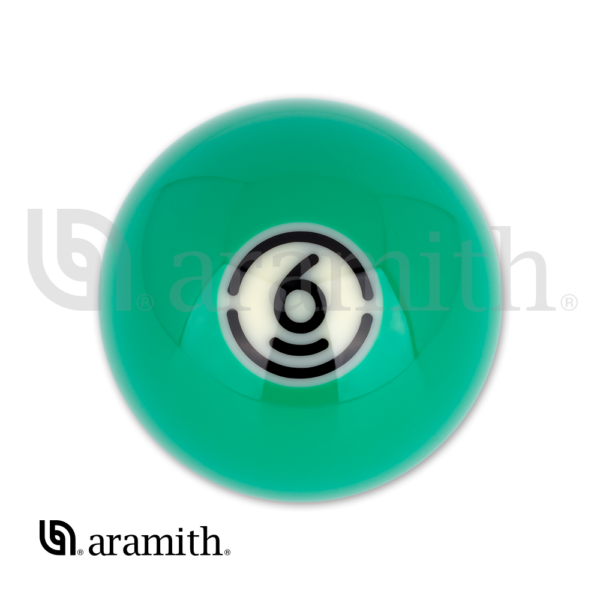 Aramith BLACK Replacement Ball – #6 | Golden Break Billiards